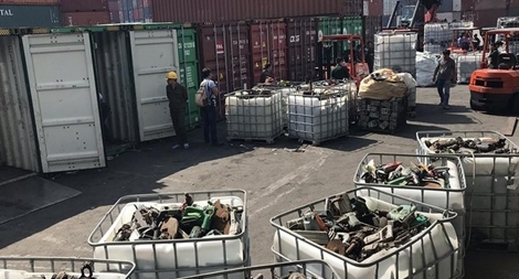 Còn 8.584 container phế liệu tồn đọng tại cảng biển Việt Nam